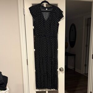 Black Polka Dot old Navy Women's Dress